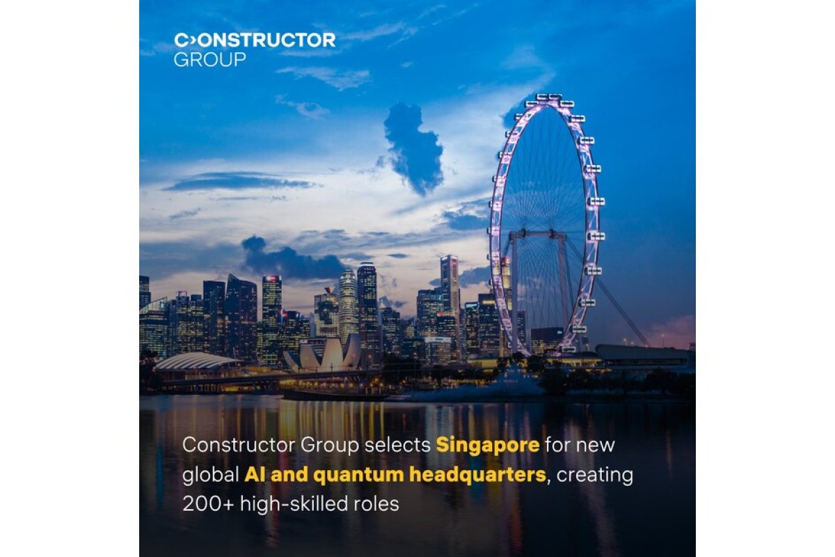 Constructor Group announced today it's relocating its global HQ to Singapore.